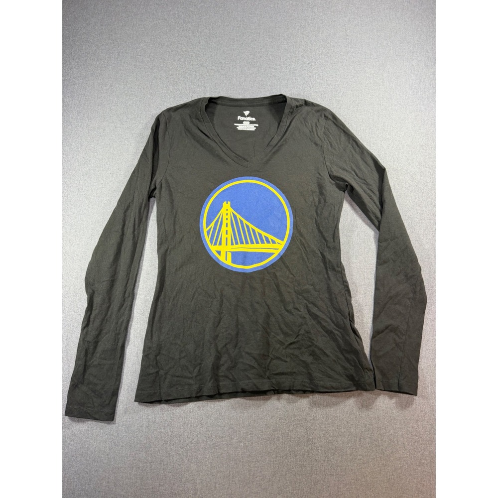 Fanatics Golden State Warriors Klay Thompson V-Neck Long Sleeve Shirt Womens M